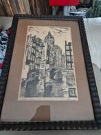 't Kolkje Amsterdam - Originele Prent, Antiek en Kunst, Ophalen of Verzenden