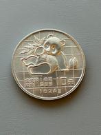 China 10 Yuan, 1Oz zilver 1989, Ophalen of Verzenden, België, 10 euro, Zilver