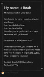 "Cleaning and Domestic Job Seeker", Vacatures, Vacatures | Thuiswerk, Overige niveaus, Geschikt als bijbaan, Freelance of Uitzendbasis