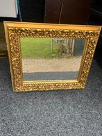 Spiegel in goud vergulden lijst, Antiek en Kunst, Antiek | Spiegels, Ophalen of Verzenden, Vierkant