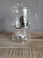 DE douwe egberts glazen theeset theekan met rechaud, Glas of Glazen, Ophalen of Verzenden, Overige stijlen, Glas