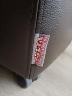 Leren design Poef, Ophalen of Verzenden, Zo goed als nieuw, Leer