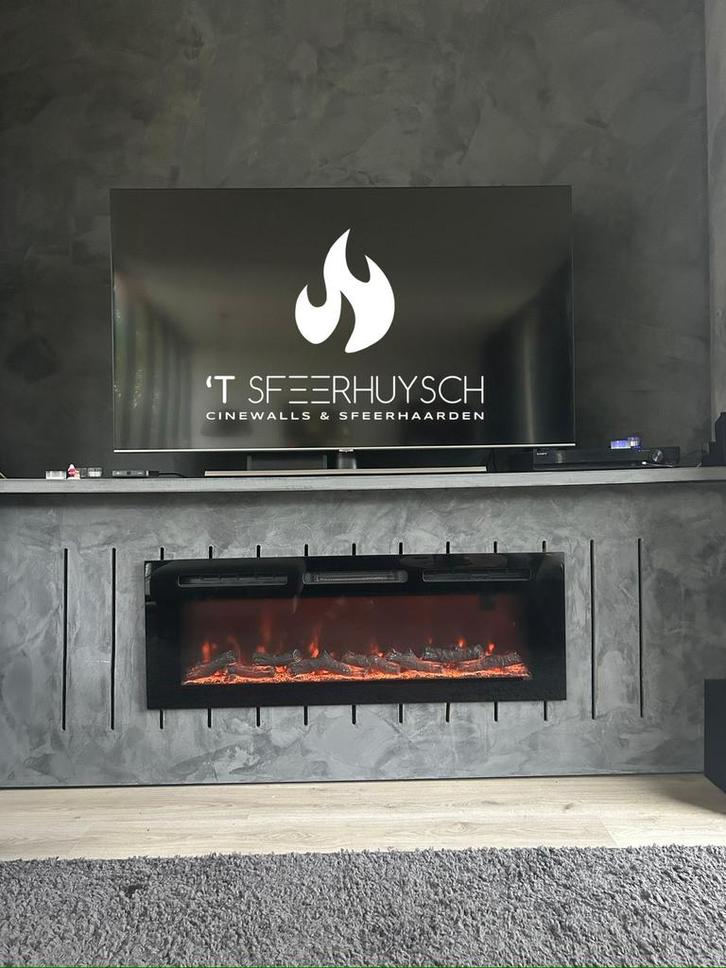 Luxe Elektrische Sfeerhaard Inbouw & Opbouw – 127 cm/152 cm, Huis en Inrichting, Haarden, Nieuw, Elektrische haard, Ophalen of Verzenden
