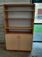 Houten kast met planken en deuren - 120x50x200cm, Antiek en Kunst, Ophalen