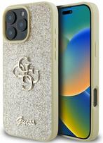 Guess Hardcase Glitter - Goud - iPhone 16 Pro Max - 41A, Ophalen of Verzenden, Nieuw, Hoesje of Tasje