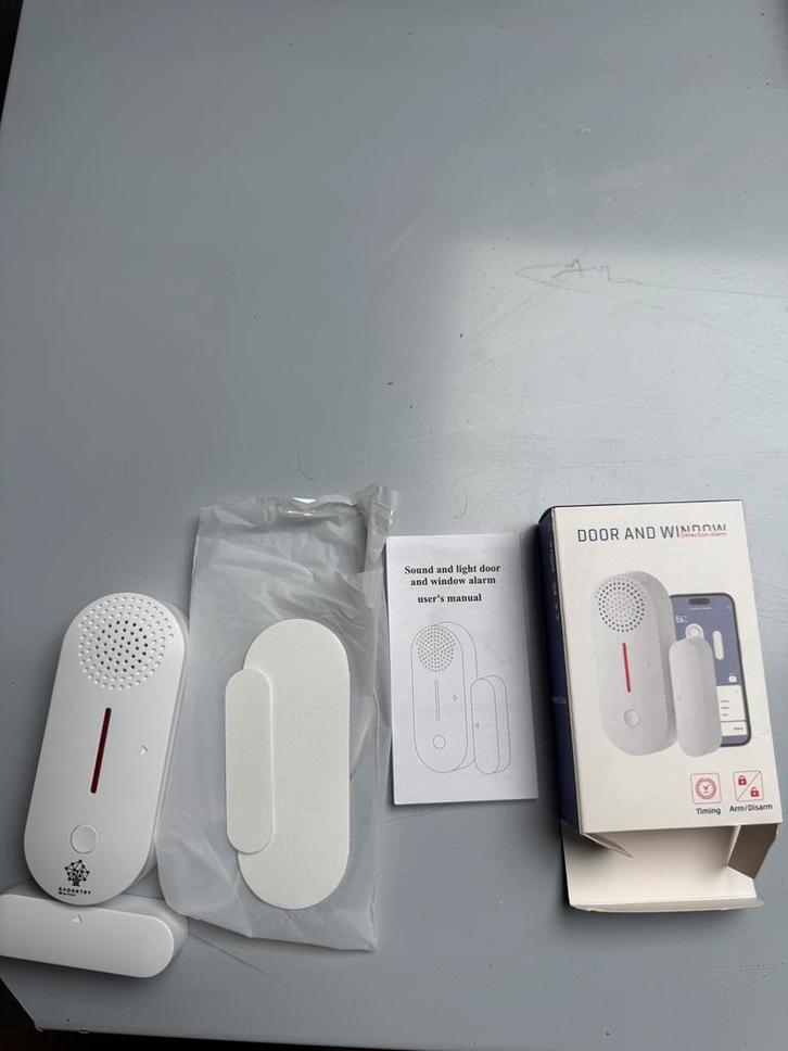 Deur en raam alarm (Tuya), Doe-het-zelf en Verbouw, Alarmsystemen, Nieuw, Detector, Sensor of Melder, Rook, Ophalen of Verzenden