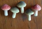 5 paddestoelen van piepschuim, Ophalen of Verzenden