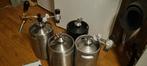 Soda keg fust 5l 4x met aansluiting en tapkraan bier brouwen, Ophalen, Zo goed als nieuw