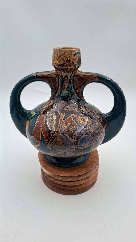 Rozenburg amphora-vaas, Antiek en Kunst, Antiek | Keramiek en Aardewerk, Ophalen of Verzenden