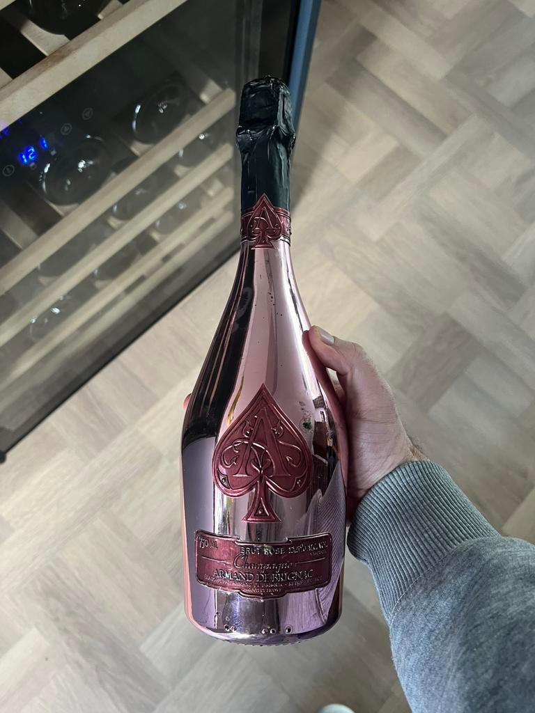 Armand de Brignac Brut Rosé – Ace of Spades Champagne, Ophalen of Verzenden, Frankrijk, Champagne