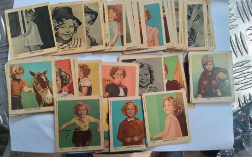 Een flinke aantal verzamelkaartjes van shirley Temple, Verzamelen, Film en Tv, Gebruikt, Film, Foto of Kaart, Ophalen of Verzenden
