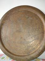 Antieke koperen Schaal Farao Serveerblad, Ophalen