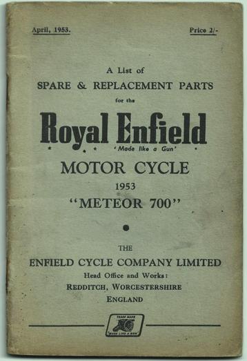 Royal Enfield Meteor 700 parts list motor beschikbaar voor biedingen