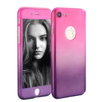 Geleidelijke Kleure Case Set voor iPhone 7+/ 8+ _ Roze>Grijs beschikbaar voor biedingen