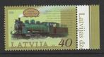 Treinen - Letland - locomotief, geschiedenis spoorwegen - pf, Postzegels en Munten, Postzegels | Thematische zegels, Treinen, Verzenden