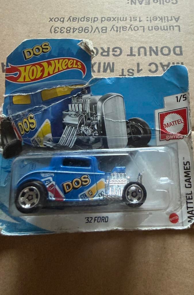 Hotwheels 32 Ford 2021 (Kaart beschadigd), Ophalen of Verzenden, Zo goed als nieuw, Auto