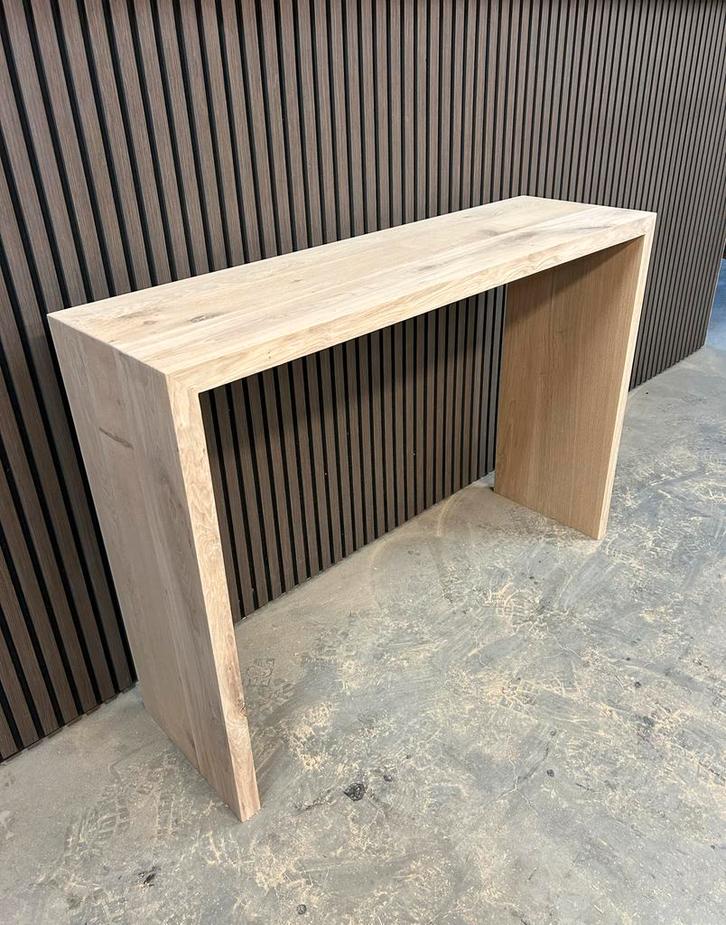 Massief Eiken Sidetable - Topkwaliteit voor een Topprijs, Huis en Inrichting, Tafels | Sidetables, Nieuw, 25 tot 50 cm, 100 tot 150 cm
