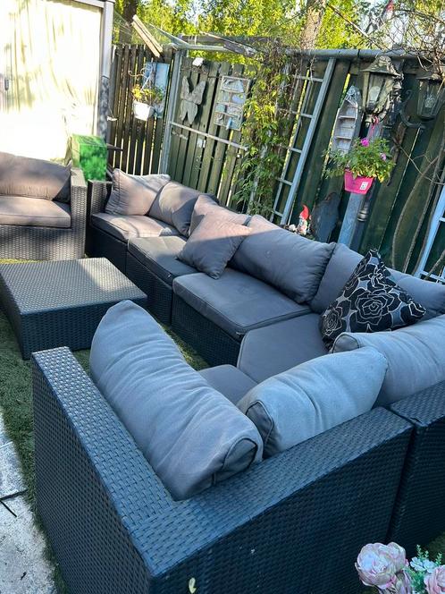 Grote Royal Patio Loungeset / Tuinset, Tuin en Terras, Tuinsets en Loungesets, Gebruikt, Wicker, Stoel, Ophalen