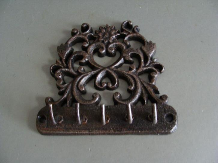 Sleutelrekje gietijzer  Kleur Grijs Materiaal: Gietijzer ., Huis en Inrichting, Woonaccessoires | Kapstokken, Nieuw, Overige typen