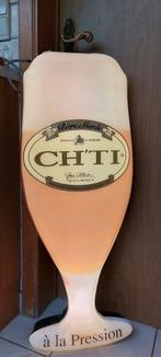 Grote zeldzame Reclameverlichting Ch'ti Bier, Verzamelen, Biermerken, Ophalen of Verzenden, Zo goed als nieuw, Reclamebord, Plaat of Schild