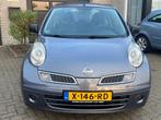 Nissan Micra 1.2 Mix Afgeleverd Nieuwe APK, Stof, Gebruikt, 4 cilinders, Blauw