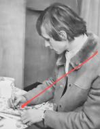 Johan Cruijff 1968, 2 zeer zeldzame prive-afbeeldingen., Ophalen of Verzenden, Zo goed als nieuw, Ajax, Poster, Plaatje of Sticker