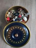 Vintage sieraden loop en sloop in blik, Ophalen of Verzenden
