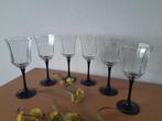 6 Franse Wijnglazen Luminarc  Kristal  Cristal d'Arques, Antiek en Kunst, Antiek | Glas en Kristal, Ophalen of Verzenden