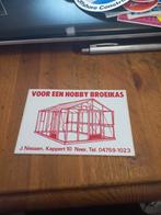 Hobby kassen nissen neer, Verzamelen, Stickers, Overige typen, Ophalen of Verzenden, Zo goed als nieuw