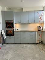 Bosch inductie en afzuiging afzuigkap, Huis en Inrichting, Keuken | Complete keukens, Ophalen, Gebruikt, Wit, Hoekkeuken