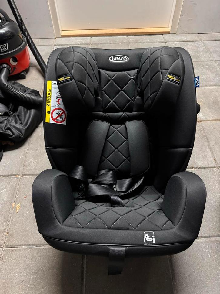 Graco SlimFit R129 Autostoel - Midnight - Nieuwstaat, Kinderen en Baby's, Autostoeltjes, Graco, 9 t/m 36 kg, Autogordel, Verstelbare rugleuning