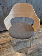 6x Jysk HVIDOVRE Eetkamerstoelen - Bruin en Lichtbruin, Huis en Inrichting, Stoelen, Ophalen, Hout, Bruin, Scandinavisch