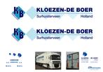 Vrachtauto decal 1:50 Kloezen de Boer Surhuisterveen type 2, Hobby en Vrije tijd, Modelauto's | 1:50, Verzenden, Nieuw, Bus of Vrachtwagen