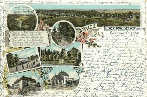 (701-274-025) Ebersdorf (Reuss) Litho, Verzamelen, Ansichtkaarten | Buitenland, Duitsland, Verzenden