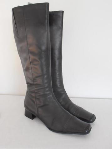 Anita - prachtige donkerbruine leren laarzen - 39 beschikbaar voor biedingen