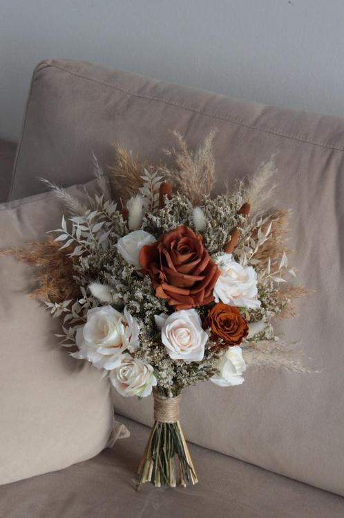 mooie bruidsboeket droogbloem, Huis en Inrichting, Woonaccessoires | Droogbloemen, Nieuw, Ophalen of Verzenden