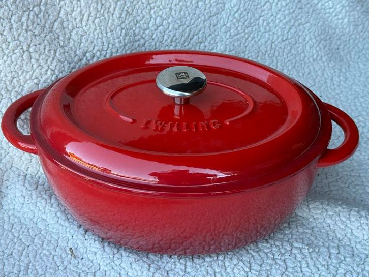 Zwilling gietijzeren pan 29 cm, Huis en Inrichting, Keuken | Potten en Pannen, Gebruikt, Koekenpan of Braadpan, Gietijzer, Ophalen of Verzenden