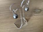 Zilverkleurige Oorbellen met Parels, Ophalen of Verzenden, Zo goed als nieuw, Zilver, Hangers