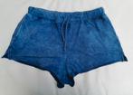 H&M tie-dye broek mt. 36/38, Kleding | Dames, Kort, Zo goed als nieuw, Verzenden, Blauw