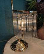 2 beschikbaar! Vintage Murano glazen platen tafellampen, Baak, Ophalen of Verzenden, Minder dan 50 cm, Baak
