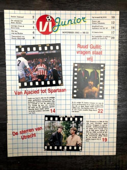 VI Junior november 1985 nummer 22, Verzamelen, Sportartikelen en Voetbal, Gebruikt, Boek of Tijdschrift, Ophalen