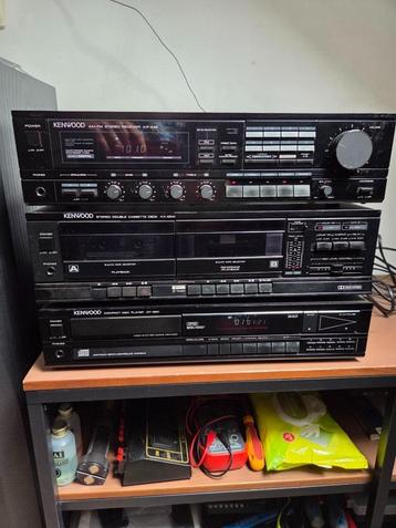 Kenwood stereo set met Receiver en Cassettedeck en Cd speler beschikbaar voor biedingen