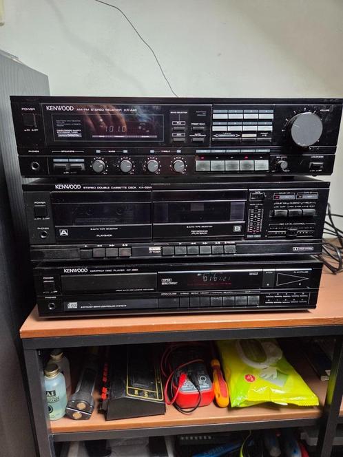 Kenwood stereo set met Receiver en Cassettedeck en Cd speler, Audio, Tv en Foto, Stereo-sets, Zo goed als nieuw, Cassettedeck