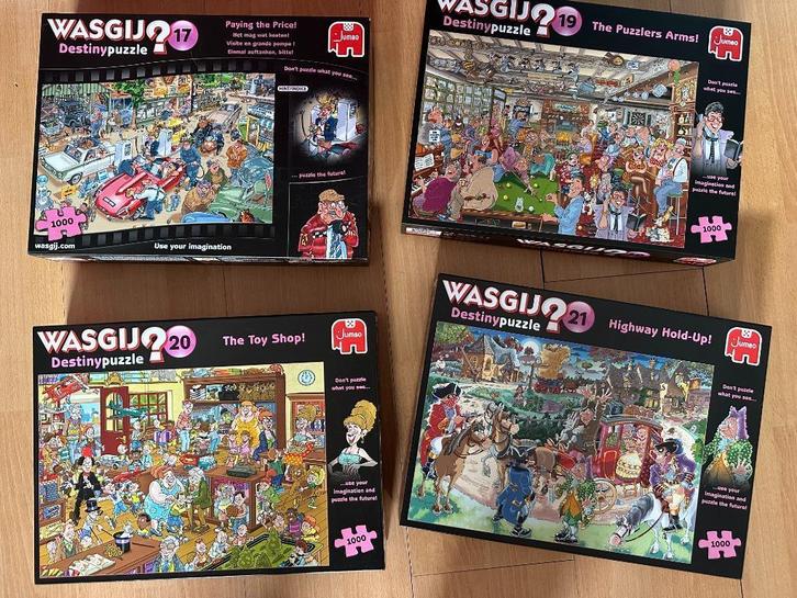 Wasgij puzzels Destiny nr 17, 19, 20, 21, 22, 23, Hobby en Vrije tijd, Denksport en Puzzels, Zo goed als nieuw, Legpuzzel, 500 t/m 1500 stukjes