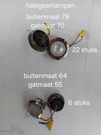 Partij inbouwspots - halogeen en LED, Gebruikt, Metaal of Aluminium, Led, Ophalen of Verzenden