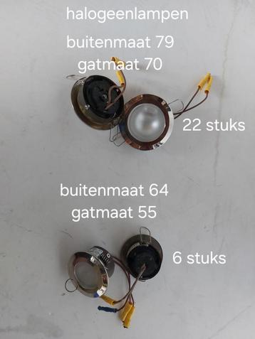 Partij inbouwspots - halogeen en LED beschikbaar voor biedingen