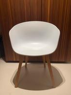 2x Hay AAC22 stoelen wit/eiken, Huis en Inrichting, Stoelen, Ophalen, Gebruikt, Twee, Wit