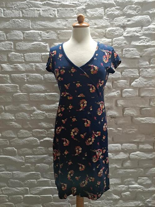 Jurk john cabot maat 36, Kleding | Dames, Jurken, Zo goed als nieuw, Maat 36 (S), Blauw, Knielengte, Verzenden