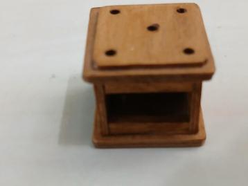 Houten stoof schaal voor poppenhuis 1:12 beschikbaar voor biedingen
