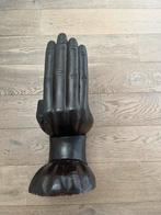 Zware houten kruk - Zolderopruiming!, Ophalen, Gebruikt, Zwart, Eén